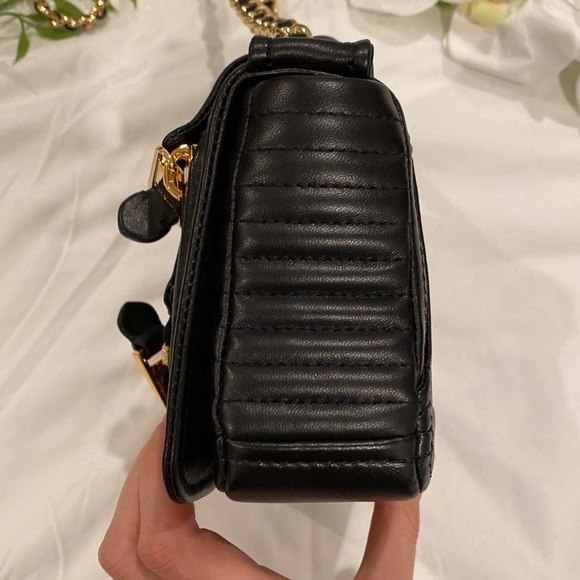 Moschino Small Black Nappa Biker Jacket Flap Bag - Picture 7 of 17